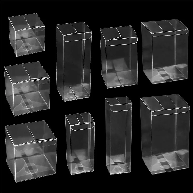 10 шт. прозрачные подарочные коробки для конфет из ПВХ |
