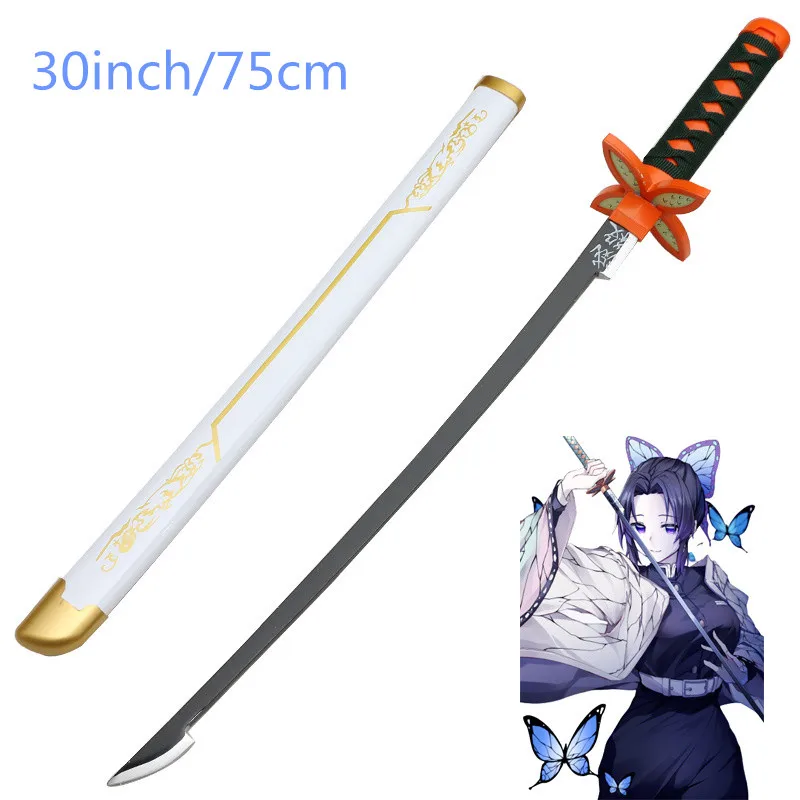 Косплей Kochou Shinobu бамбуковый меч катана 30 дюймов ролевая игра 75 см Kamado Tanjirou модель