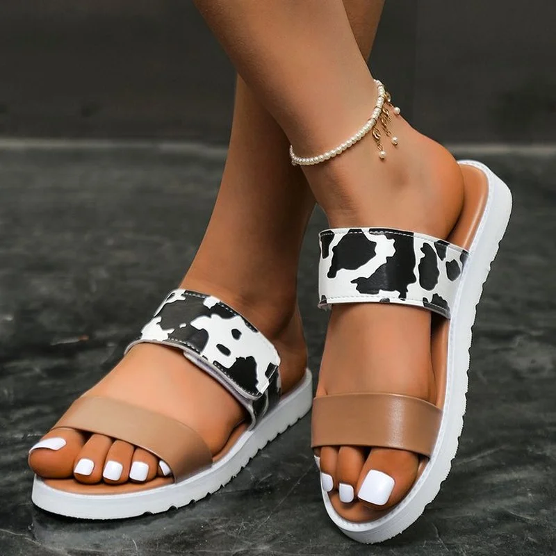 

2022 Women Summer Shoes Sandals Flat Beach Sandals Velcro Fashion Outdoor Casual Sandals Open Toe Plus Size Sandals Mujer 35-43