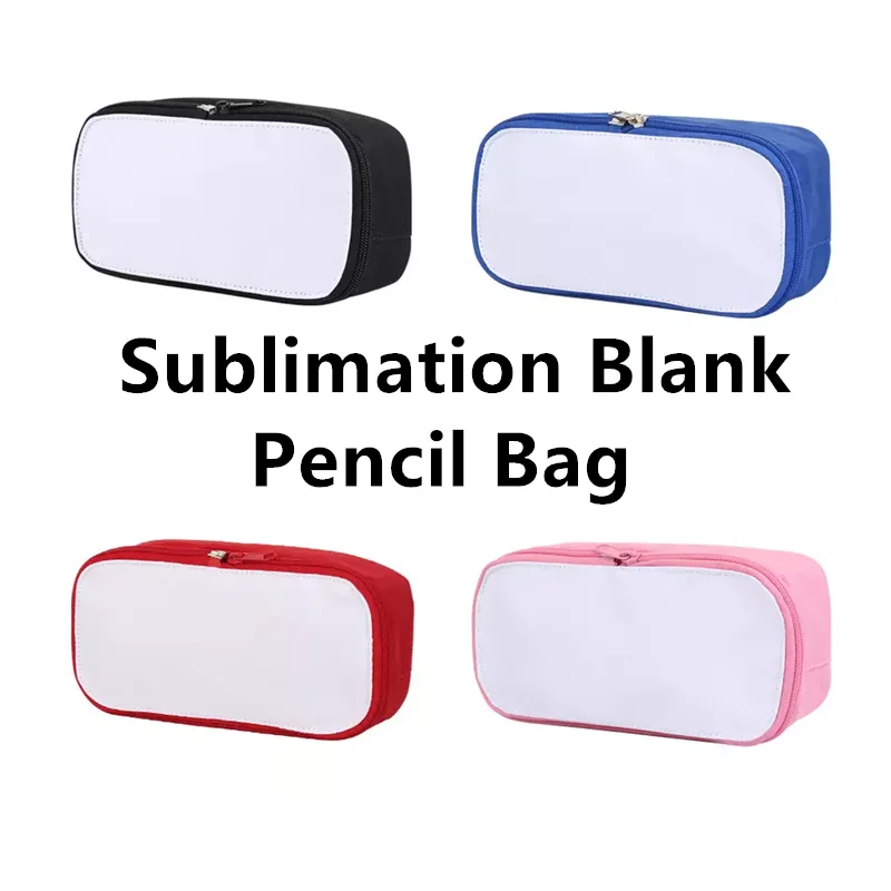 

Sublimation Blank Pencil Bag Cosmetic Case Travel Toiletries Organizer Pouch Female Storage Make Up Bags for Customized Logo