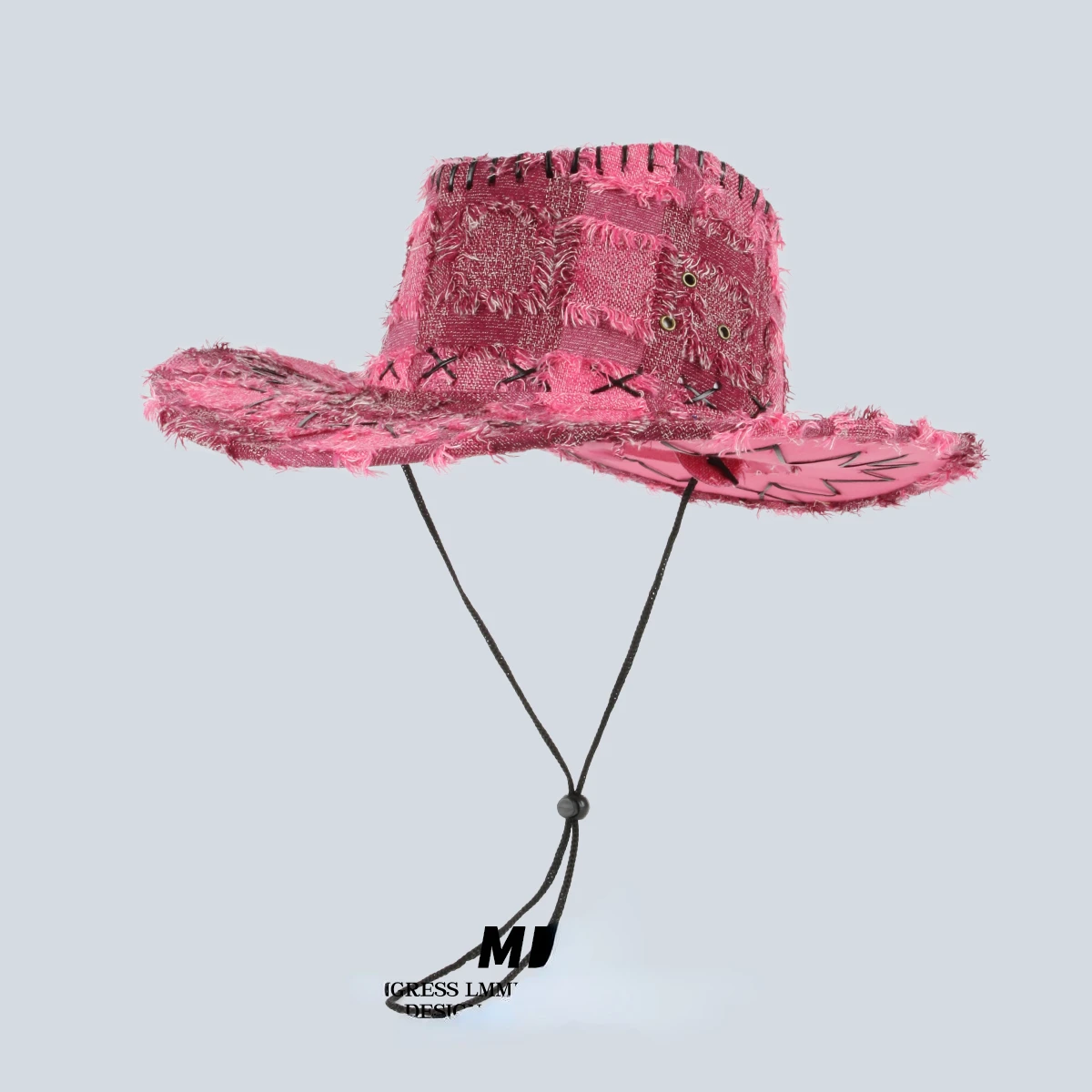 

Sweet Cool Spice Girl Western Cowboy Hat Girl Plaid Color Bump Hair Street Shot Knight Hat Travel Outdoor Vacation Visor Man