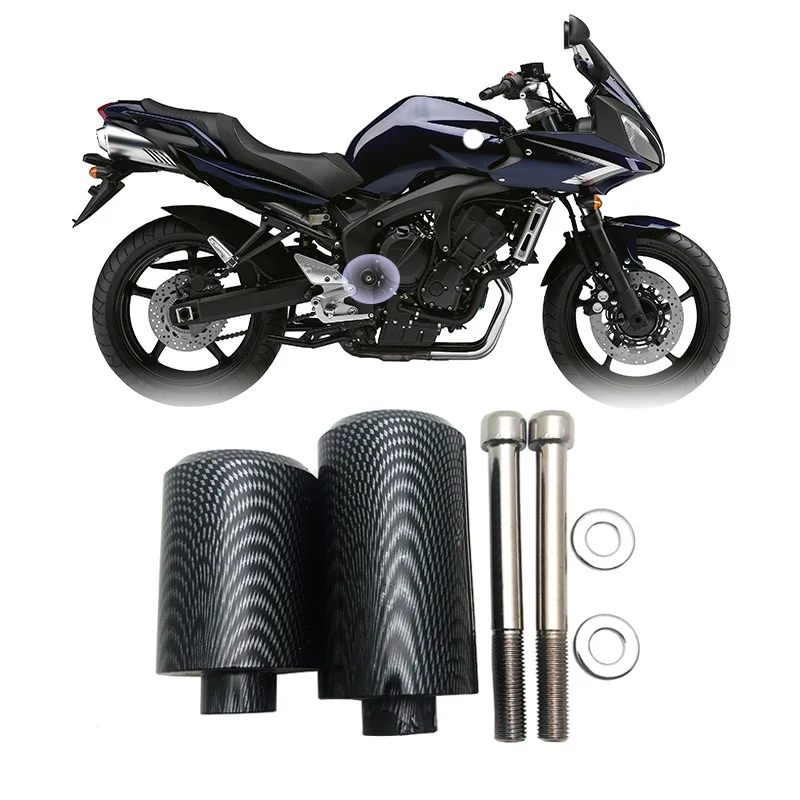 

For Yamaha YZF FZ6 FZ600 FAZER 2004-2008 2005 2006 2007 Motorcycle Engine Frame Sliders Falling Crash Protectors Black Carbon