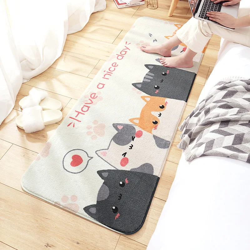 

Carpets for Bedroom Living Room Soft Nonslip Large Berber Fleece Floor Rug Cartoons Square Home Bathroom Mats Pet Bed White Rug