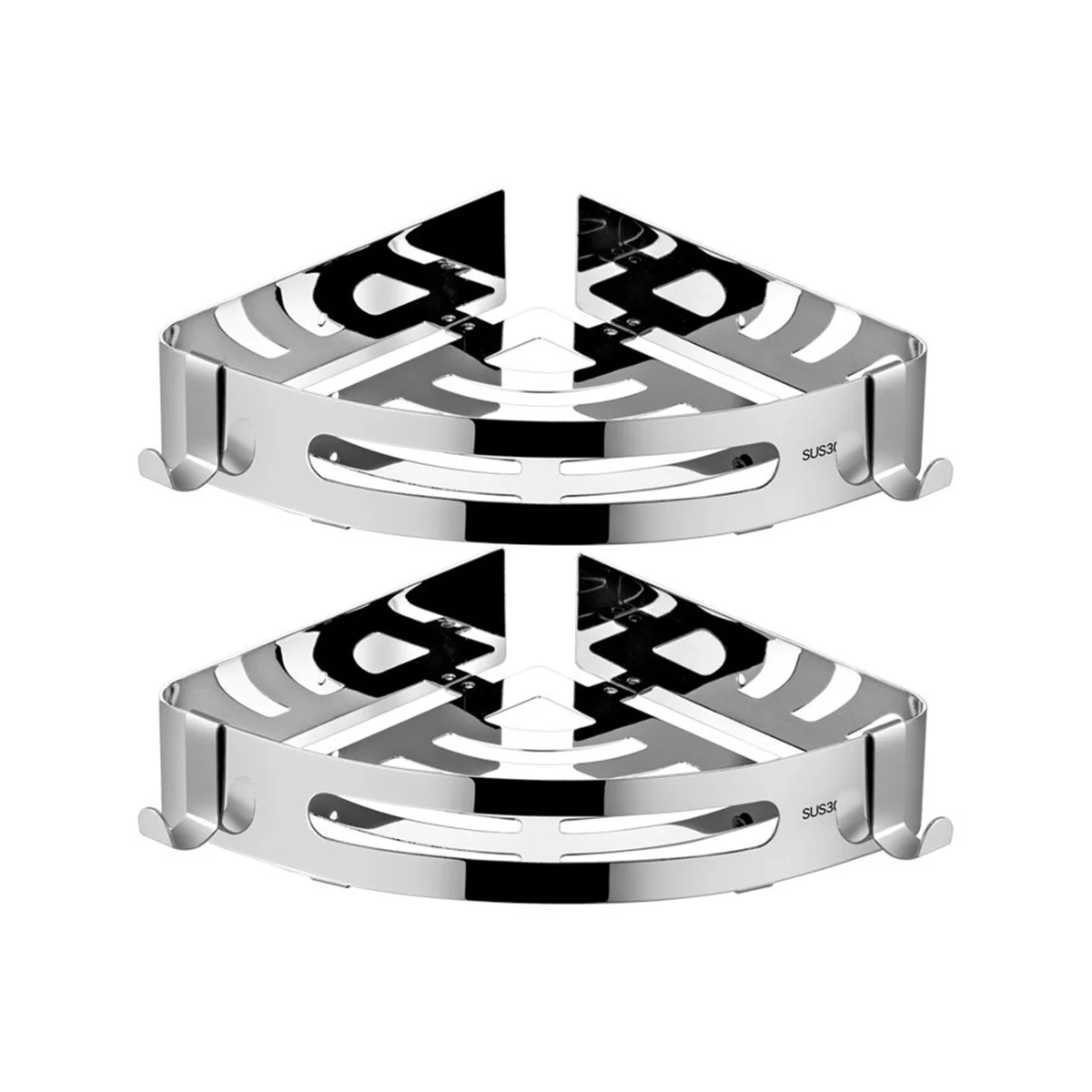 

Угловая полка из нержавеющей стали 304, стойка для хранения душа, алюминиевый держатель для шампуня, органайзер, вешалка, яркая