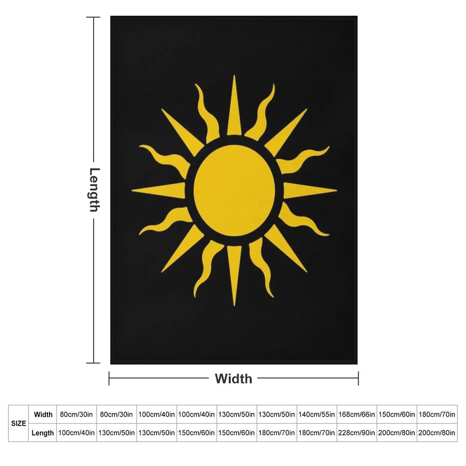 Одеяло The Great Sun of Nilfgaard (золото) для переезда спальный мешок пушистые одеяла