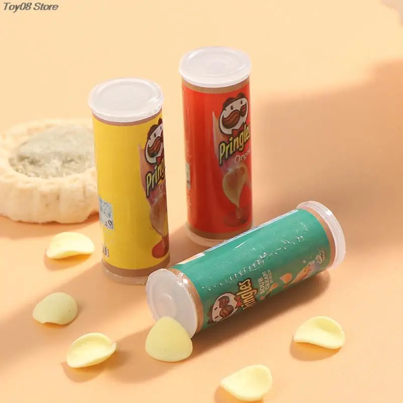 

3 шт. миниатюрная имитация картофельных чипсов бутылка кукольный домик миниатюрная игра Кухня Еда Pullip 1/6 кукла игрушка