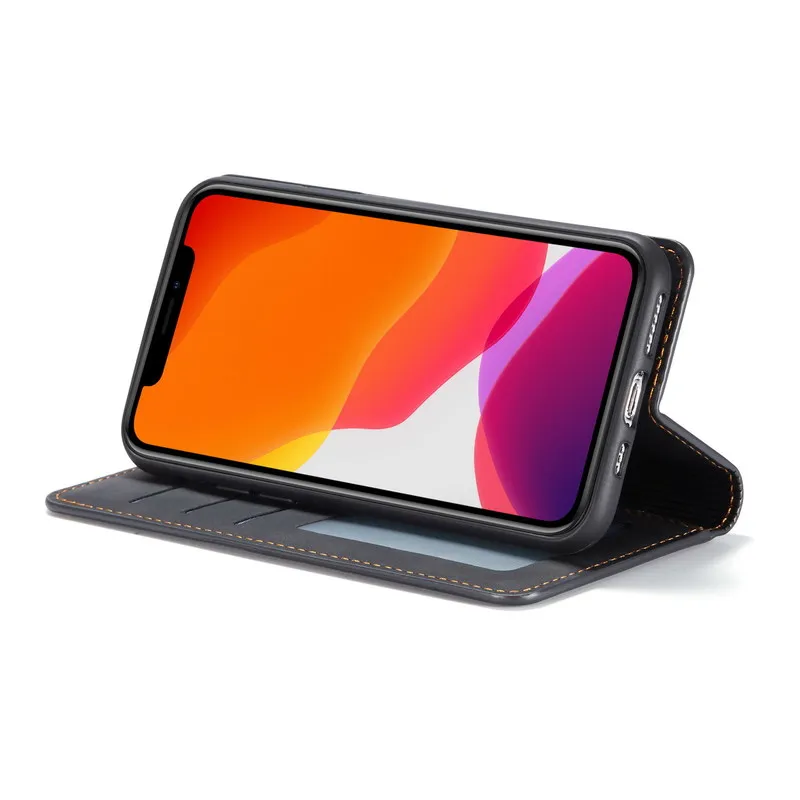 Business Magnetic Soft Leather Case Cover For iPhone 14 Pro Max 13 12 11 XS Max X XR 8 7 6S 6 Plus 5 5S SE 2022 Flip Wallet Case