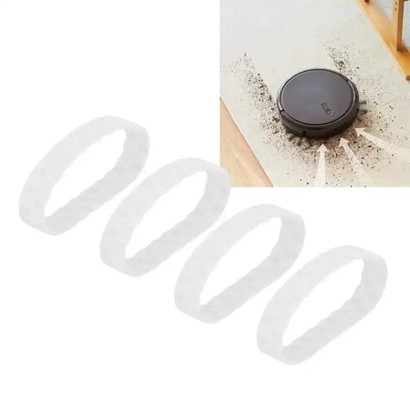 

4Pcs Sweeping Robot Replacement Wheel Tire Rings Anti Wear Part for Xiaomi Sweeper Accessories Wholesale