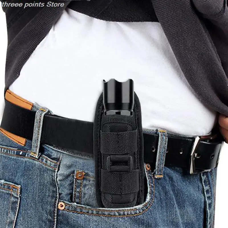 

Tactical 360 Degree Flashlight Pouch Holster Rotary Torch Case Belt Torch Cover