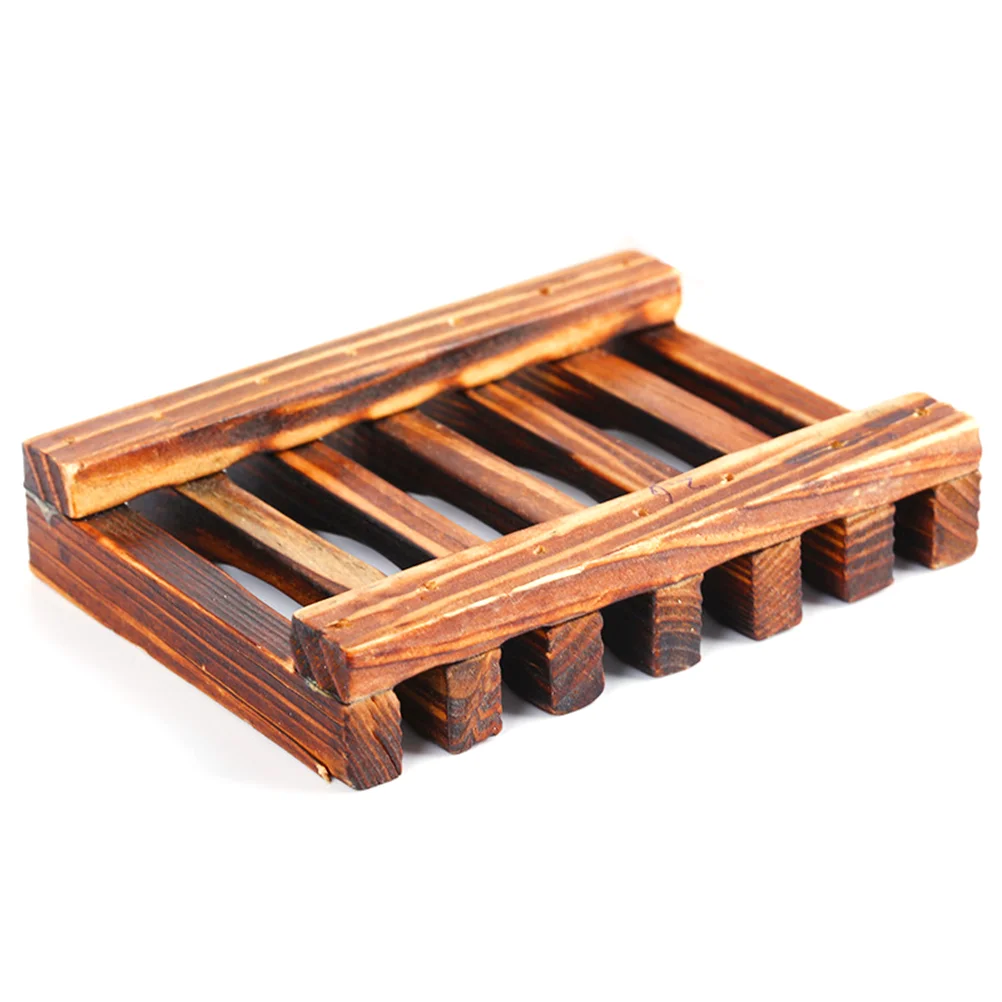 

1 pc Dish Simple Anti-Corrosion Carbonized Shelf for Bathroom