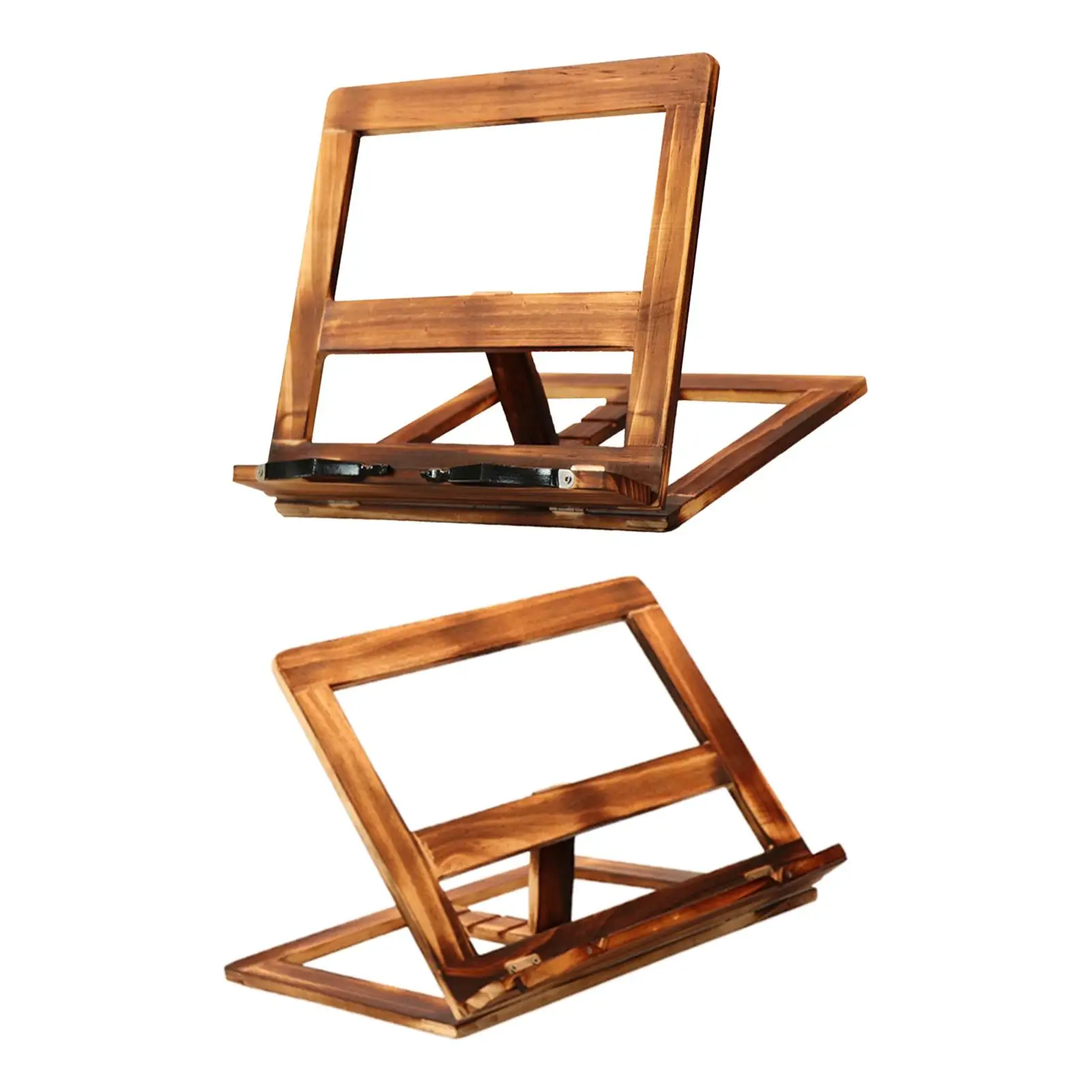 

Paper Foldable Laptop Table Page Desk Page Adjustable Stand Clip Recipe Book Magazine Wooden For With Reading Holder Clips Rest