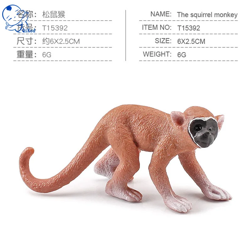 

Simulation Forest Animal Model Set Solid Static Squirrel Monkey Beaver White-tailed Deer Anteater Red Fox Ornament Figures Toys