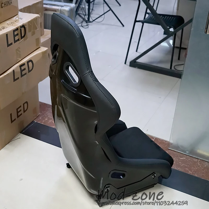 Фото JDM RCR SPG Легкое углеродное волокно, стекловолокно, ПВХ, алькантара, ткань, тюнинг автомобиля, фиксированное ведро, гоночное сиденье №4