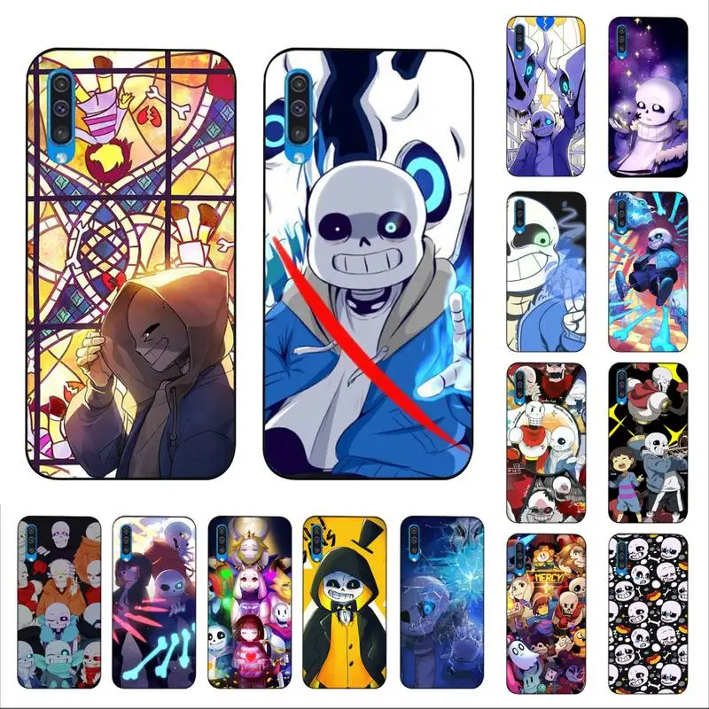 

YNDFCNB Undertale Sans Doggo Phone Case for Samsung A51 01 50 71 21S 70 10 31 40 30 20E 11 A7 2018