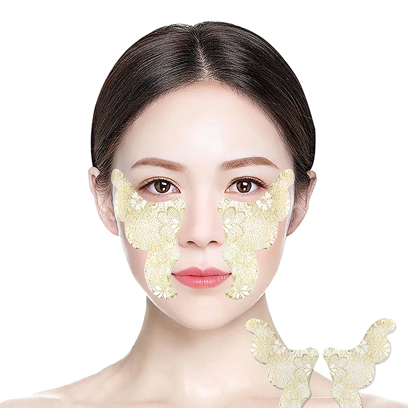 

Anti-Aging Face Mask Gilded Hollowing Out Lifting Decree Patch Face Nutrition Wrinkle Removal Lift Sticker