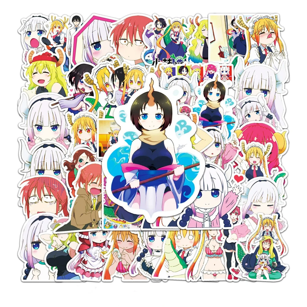 

10/30/50/PCS Cartoon Kobayashi's Dragon Maid Anime Graffiti Sticker Skateboard Luggage Refrigerator Notebook Wholesale