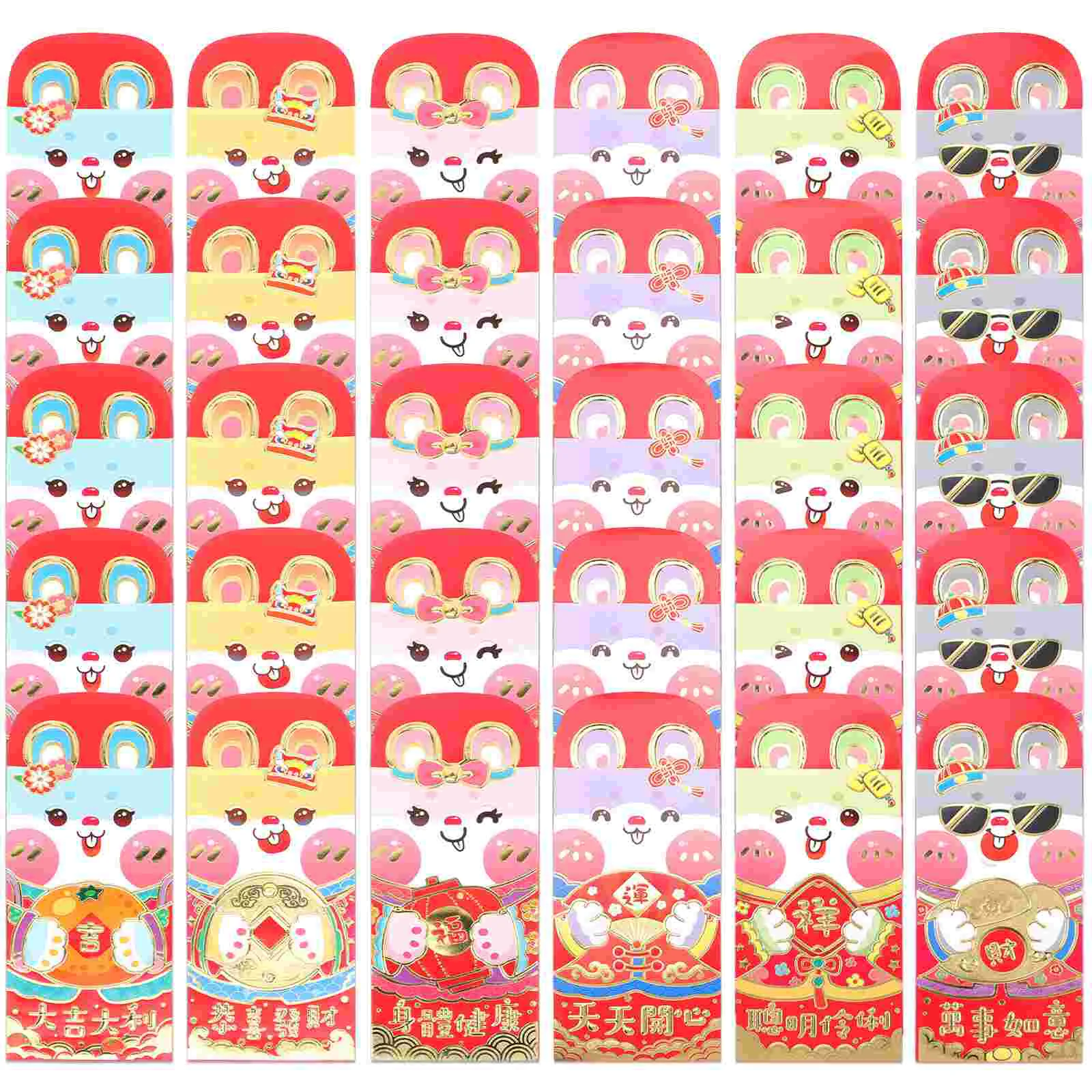 

Red Year New Envelopes Chinese Envelope Money Packet Packets Rabbit Lucky Traditional Bag Eve Years Spring Pocket Wedding