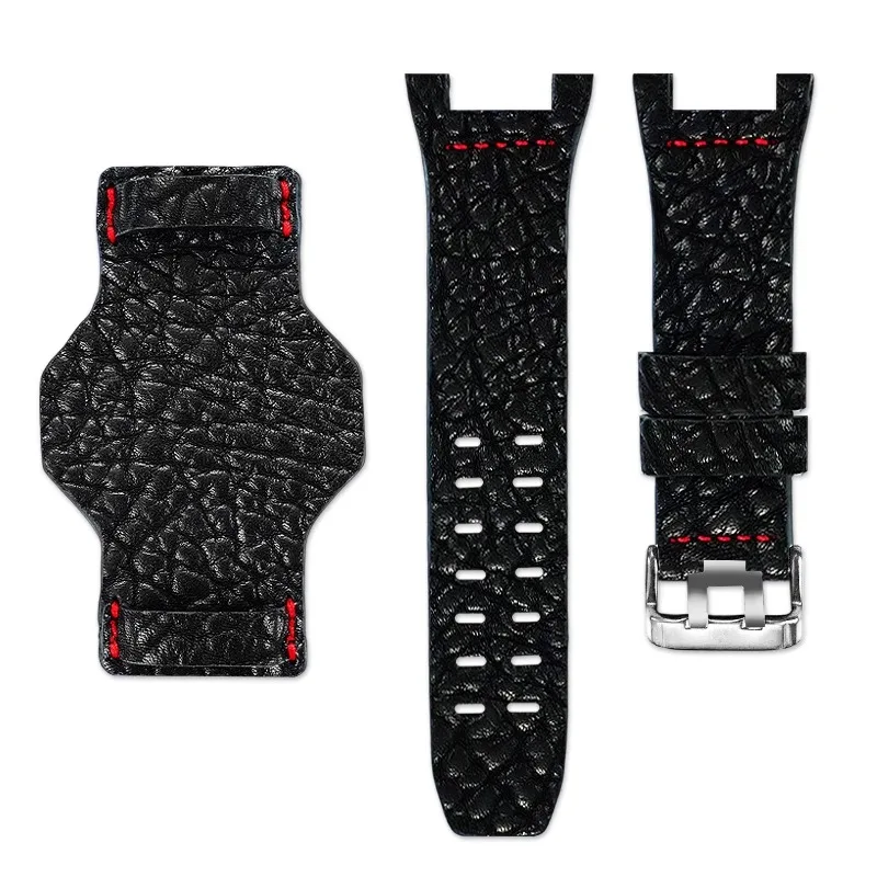Модифицированный ремешок из воловьей кожи в стиле ретро для Casio G-SHOCK Mudmaster GWG-B1000, винтажный ремешок для часов третьего поколения с базовым лотком (art.: 3920ced559fa5) - 3920ced559fa5