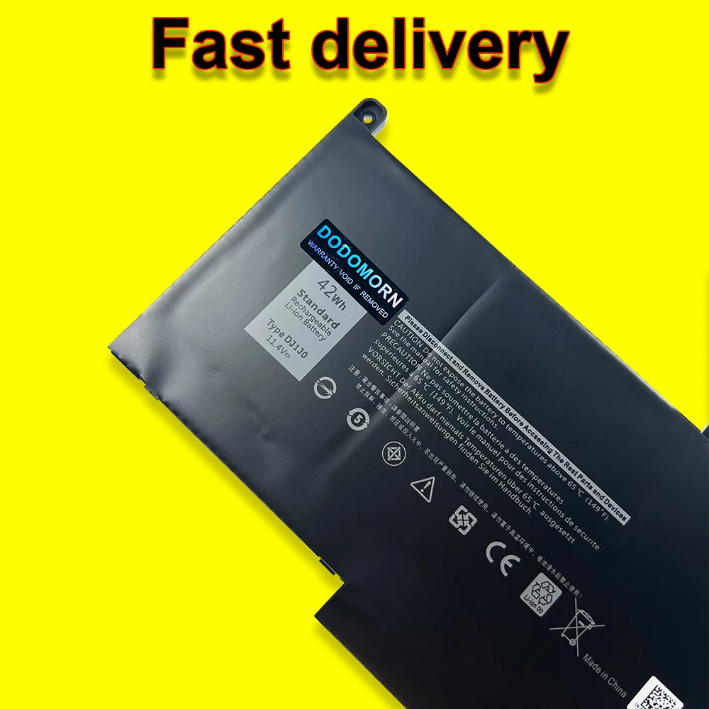 DJ1J0 аккумулятор для ноутбуков Dell Latitude 7480 7380 7280 серии DJ1JO 0NF0H ONFOH PGFX4 1 4 В 42 Втч