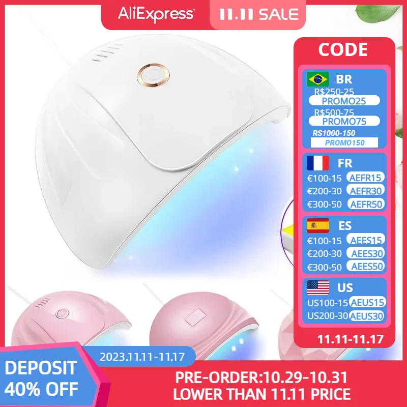 

Nail Uv Light Led Lamp For Professional Equipment Art Dryer Gel Polish Drying Lamp Supplies Products Nails Curing Machine Tools