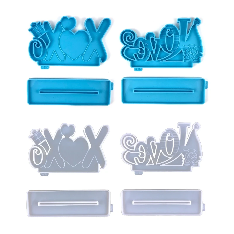 

Heart Shape Photo Frame Mold Epoxy Glue Silicone Mold Table Soft Ceramic Plaster Ornament Pendant Home Decoration