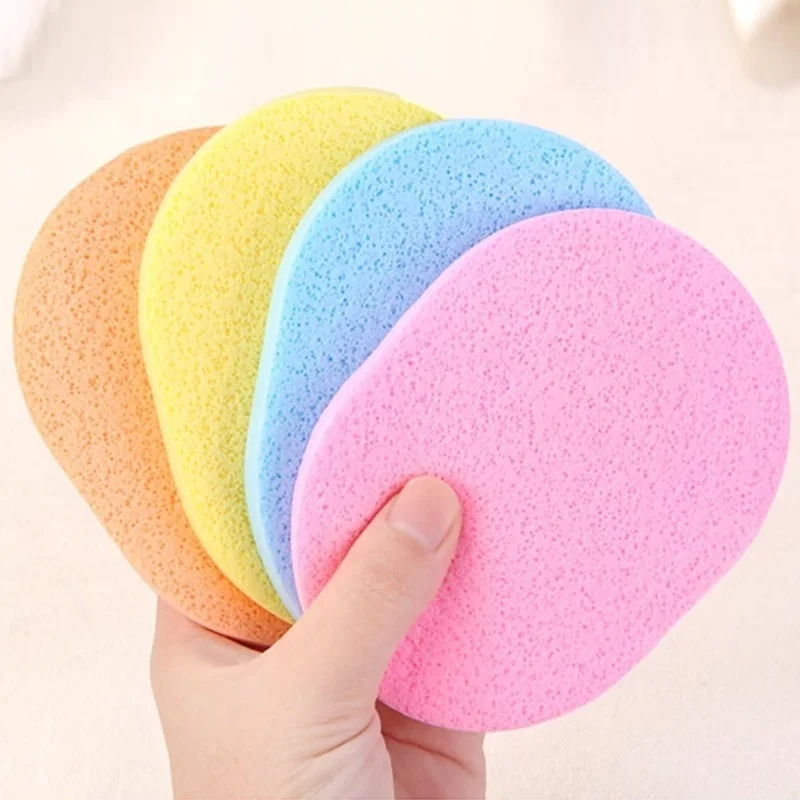 

10PCS Sponge Puff Soft Facial Cleansing Face Makeup Wash Pad Cleaning Pro Sponge Puff New Random Color Exfoliator Cosmetic Tool