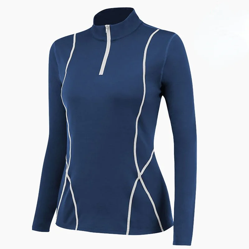 2022 New Autumn Winter Women Yoga Long Sleeve Sport Top Gym Running Training Half Turtleneck Shirts Fleece Sportswear Breathable