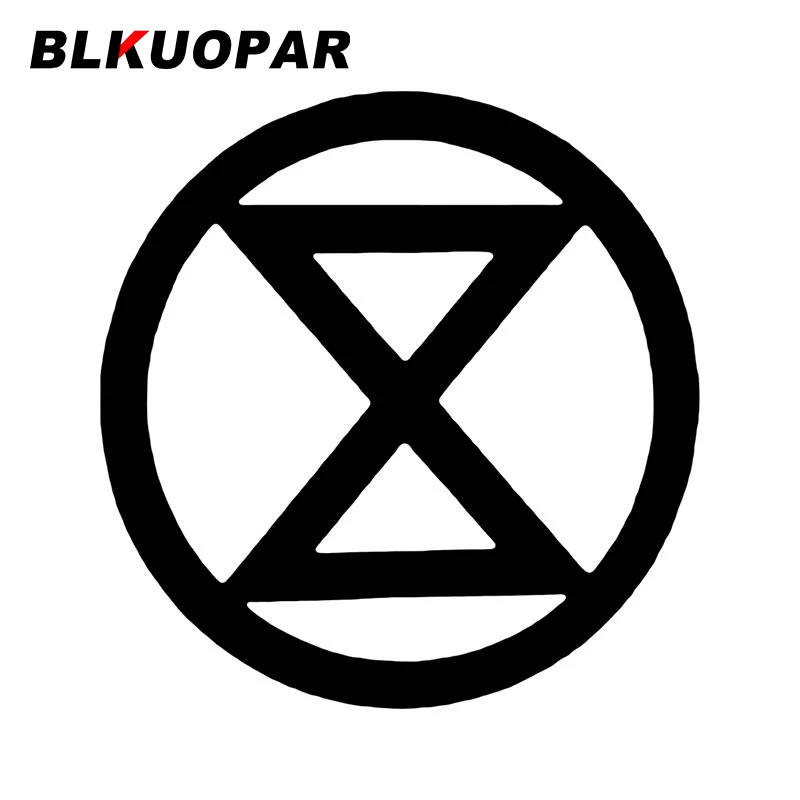 

BLKUOPAR Climate Change Extinction Rebellion symbol Car Sticker Creative Scratch-proof Graphics Fashionable Funny Car Styling