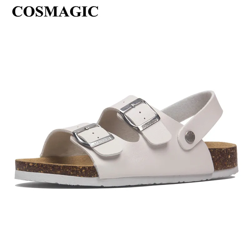 Босоножки женские COSMAGIC с двойной пряжкой пробковые летние пляжные повседневные