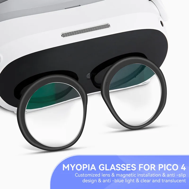 

For Pico 4 Myopia Lens Magnetic Eyeglass Anti Blue Light Glasses Quick Disassemble Protection Vr Prescription Lenses Accessories