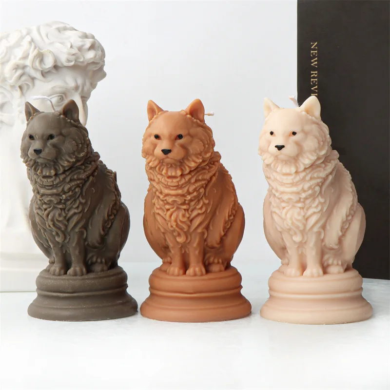 Standing Cat Silicone Mold Gypsum form DIY Handmade Plaster Candle Ornaments Handicrafts Mold Hand Gift Making Kitchen Tool