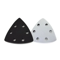 2pcs 6hole soft interface pad hook and loop sanding disc backing pad triangular sanding pads power tools accessories 90mm