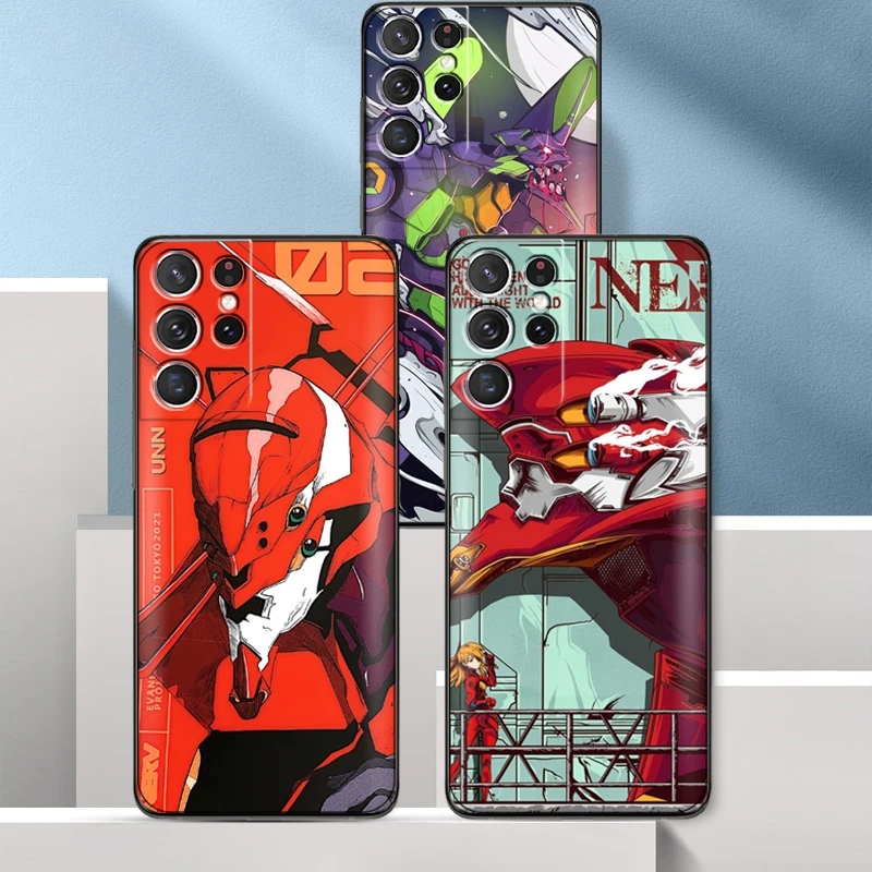 

Neon Genesis Evangelion EVA Spain Phone Case For Samsung Galaxy S22 S21 S20 Ultra FE 5G S22 S10 10E S9 Plus Back Funda Coque