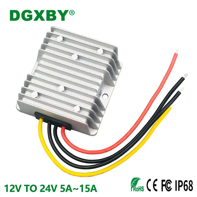 

12V TO 24V 5A 8A 10A 12A 15A Voltage Booster Regulator Module 9V~20V to 24V Automotive Electronic Converter CE RoHS FCC