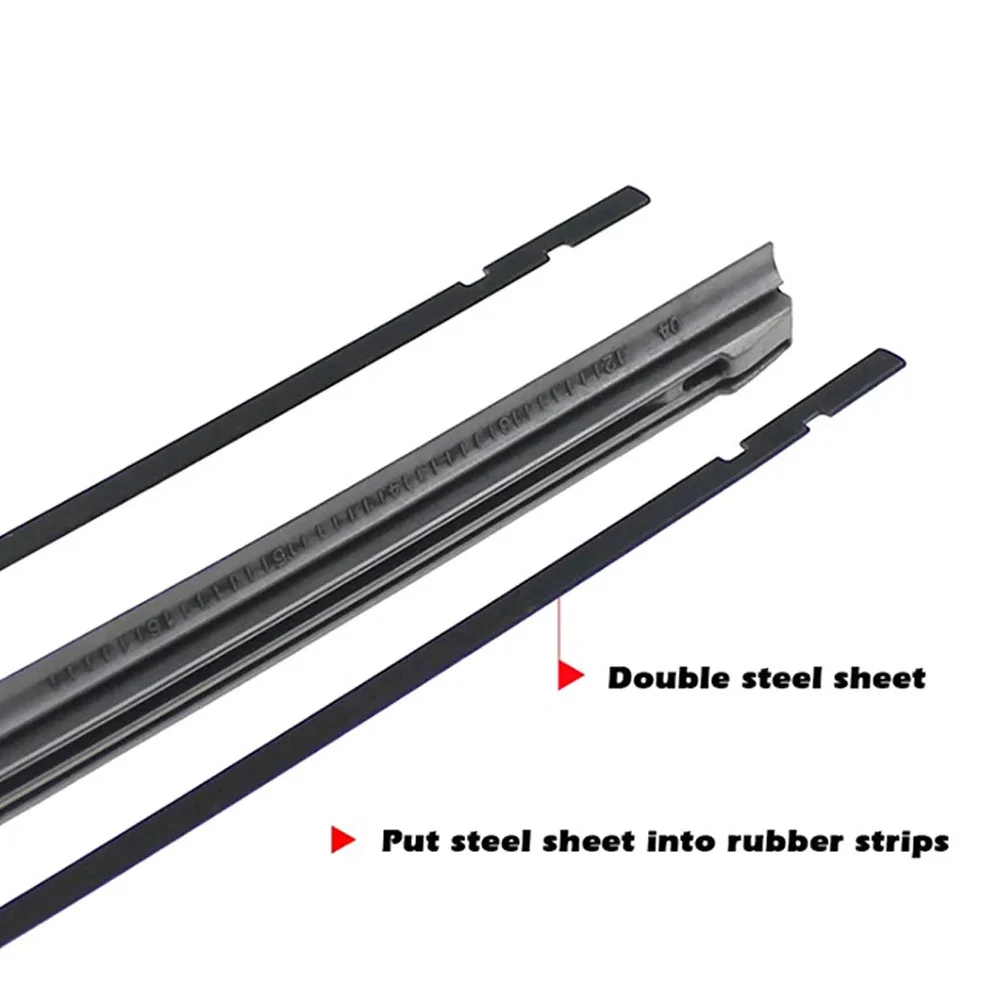 Car Windshield Wiper Blade Insert Rubber Strip for Toyota Camry RAV4 Prado Corolla YARIS KIA Rio Sorento Sportage K2 K3 K4 K5