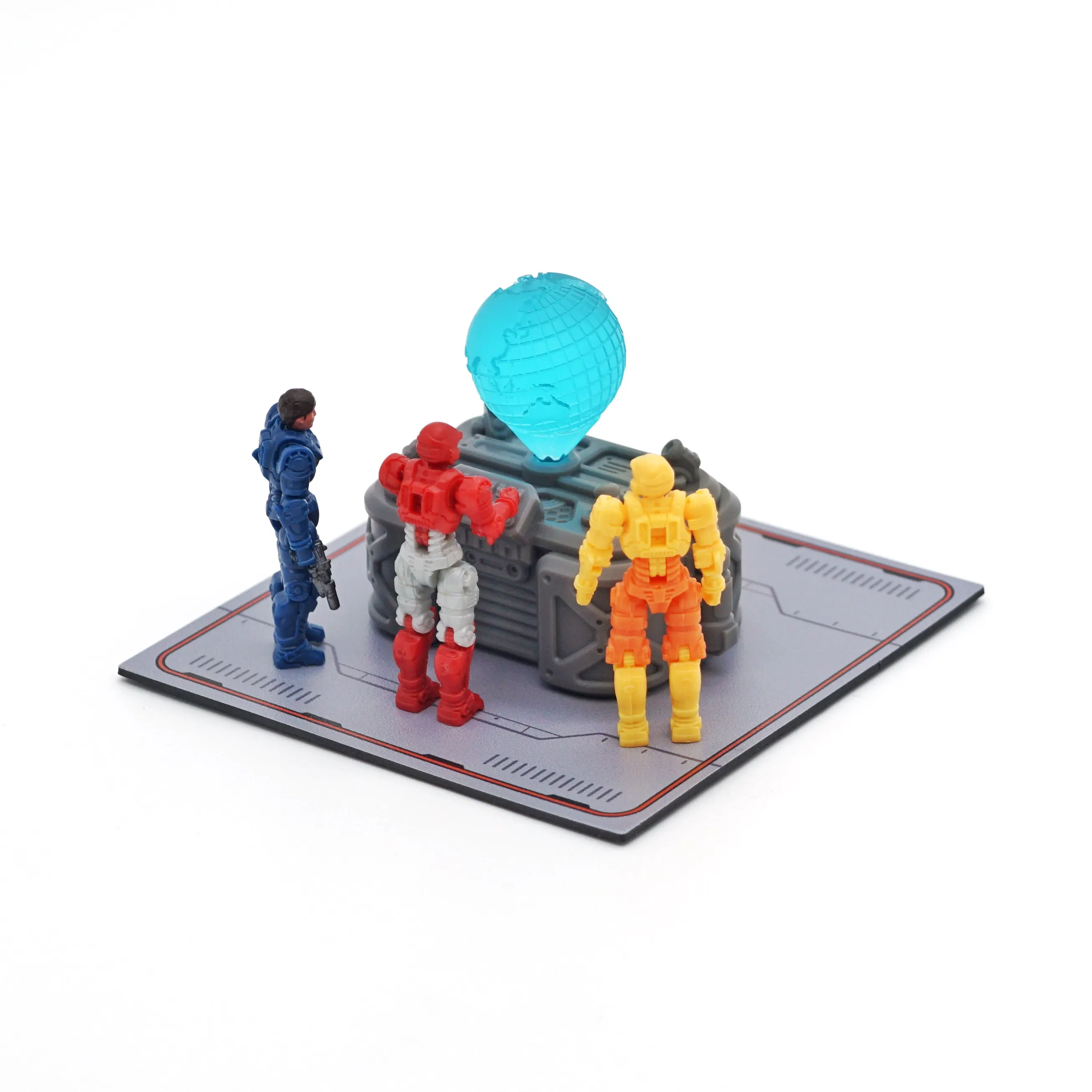 Фото Голографический проектор Diaclone 1/60, аксессуар для гаража, подставка для демонстрации моделей меха, научно-фантастический декор для взрослых коллекционеров и любителей хобби №1