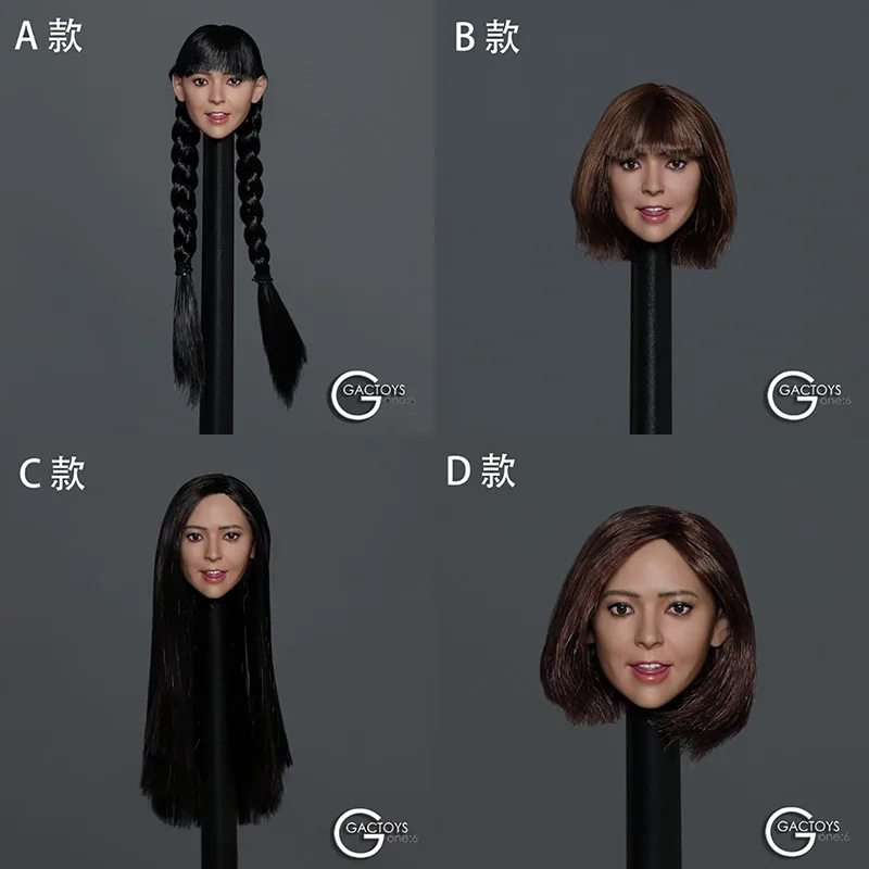 GACTOYS GC038 1/6 Женская голова с языком скульптурная модель для резьбы подходит 12