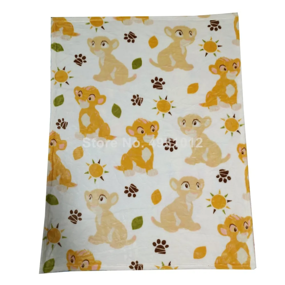 Disney Lion King Simba Toddler Baby coperta Super Soft flanella tiro per neonati ragazze ragazzi Pet Dog Cat 75x100cm 100x150cm regalo