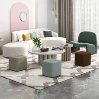 luxury bedroom foot stool minimalist folding office waiting chair dressing table stool creative reposapies household supplies