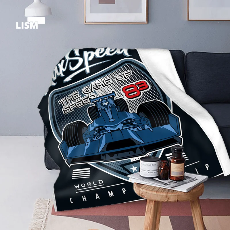 

покрывало на кровать одеяло плед для кровати пледы покрывала одеяло Одеяло Racecar с принтом, Фланелевое покрывало для мальчиков, восстанавлив...