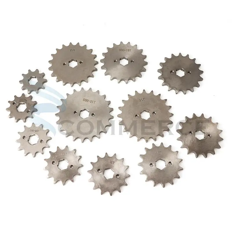 530 # Передняя звездочка двигателя 20 мм для велосипеда Dirt Bike Звездочка 10 11 12 13 14 15 16 17