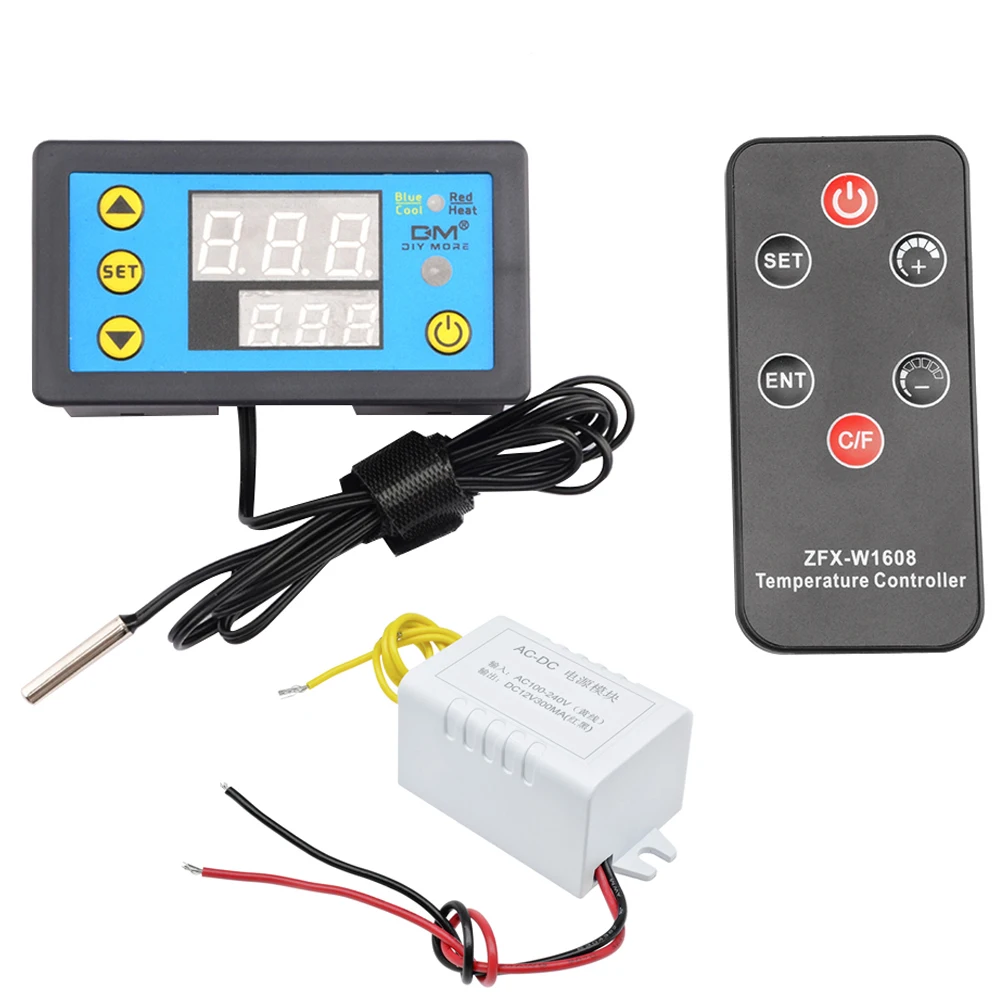 

W3231 Temperature Controller DC12V 24V AC110V 220V Digital Thermostat Thermoregulator For Incubator Box Temperature Meter Test