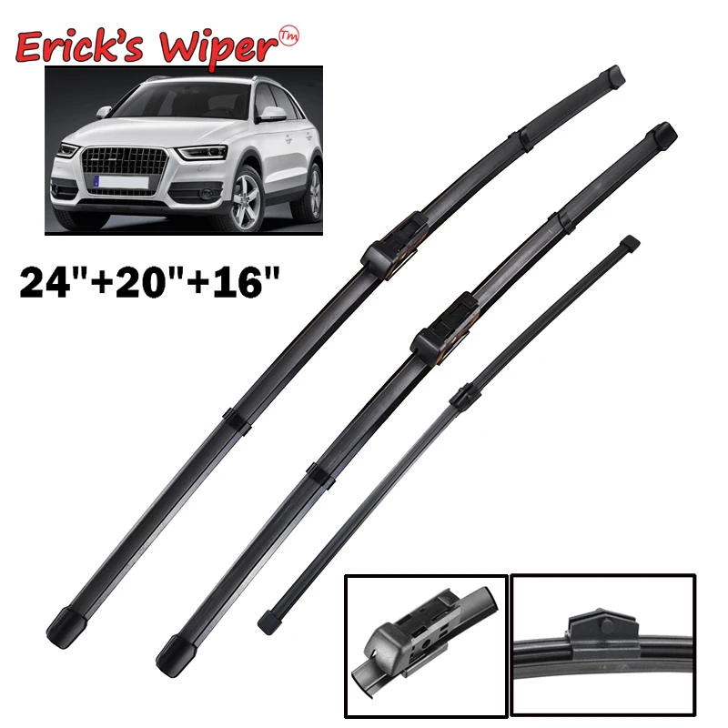 Комплект щеток стеклоочистителя Erick's Wiper LHD для Audi Q3 2011-2017 Щетки от дождя для лобового стекла 24 
