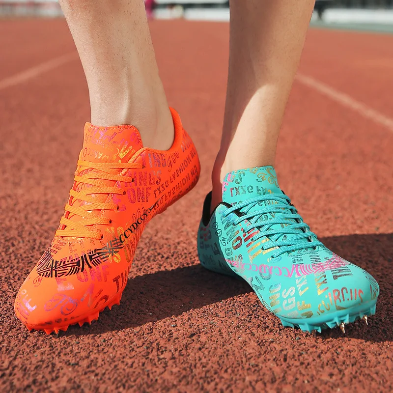 Unisex Track and Field Professional Sprint Spike Shoes Men and Women Long-distance Running and Long Jump Shoes Training Shoes