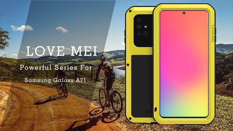 

For Samsung Galaxy A71 Case Love Mei Shock Dirt Proof Water Resistant Metal Armor Cover Phone Case For Samsung A51 A41 A90 A70s