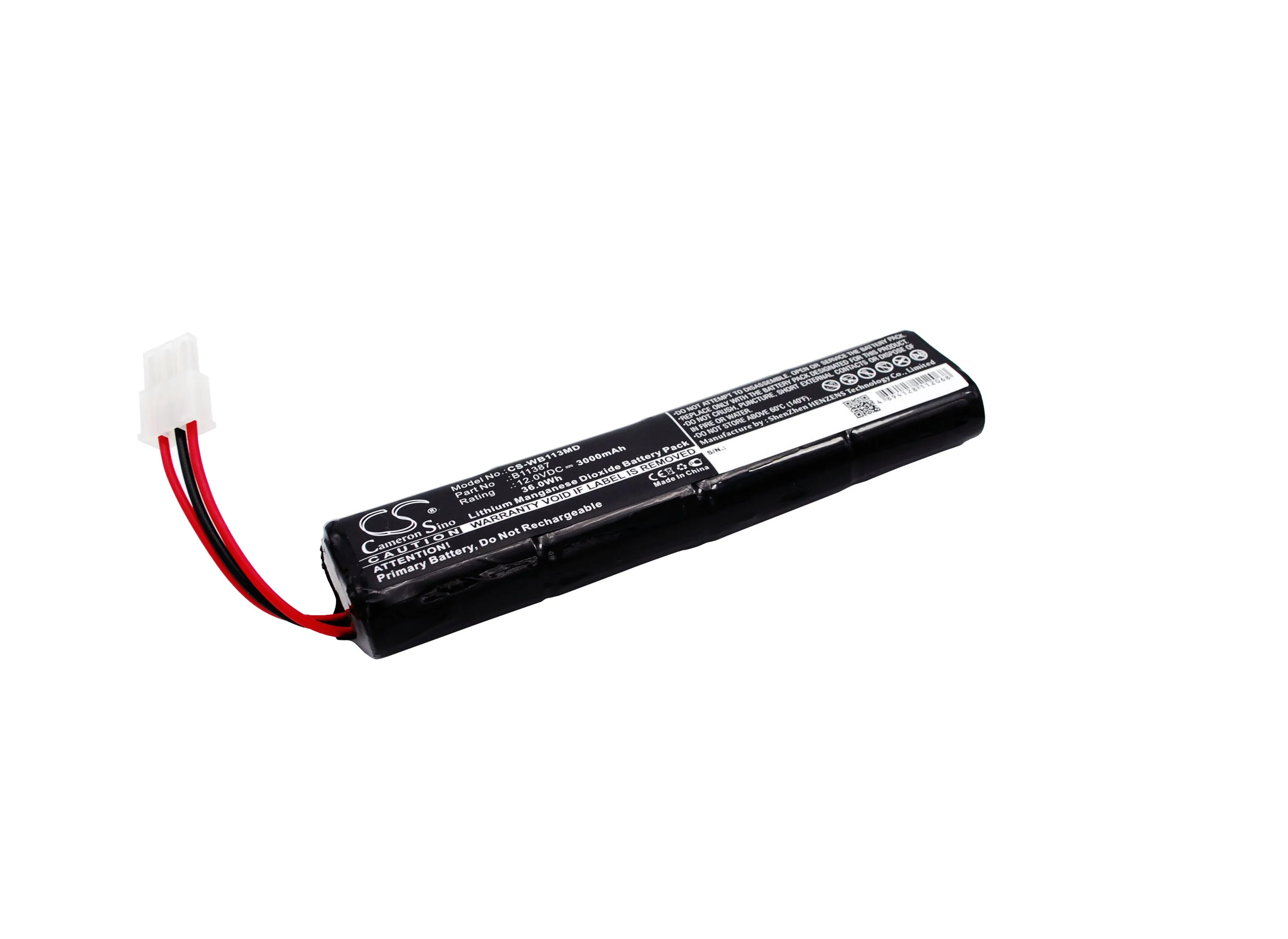 

CS 3000mAh / 36.00Wh battery for Schiller America AED 10 Jump Start