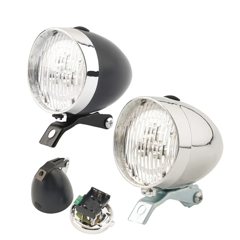 

LED Bullet Retro Bicycle Light Front MTB Bicycle Flash Waterproof Head Super Bright Night Safety Bicycle Accessory Light