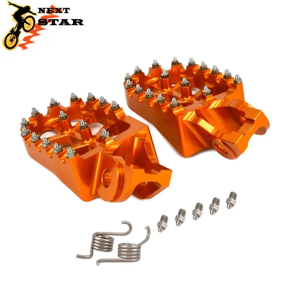 

Мотоциклетные Алюминиевые Подножки, педали для KTM SX SX-F EXC EXCF XC XCF XCW 85 125 150 200 250 300 350 400 450 внедорожный велосипед
