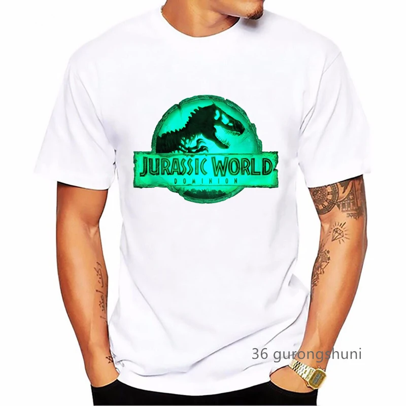 

Funny Jurassic World Dominion Logo T-Shirt Dinosaur Shirt Cartoon Dragon Men Shirt Harajuku Short Sleeve T-Shirts Summer Tops