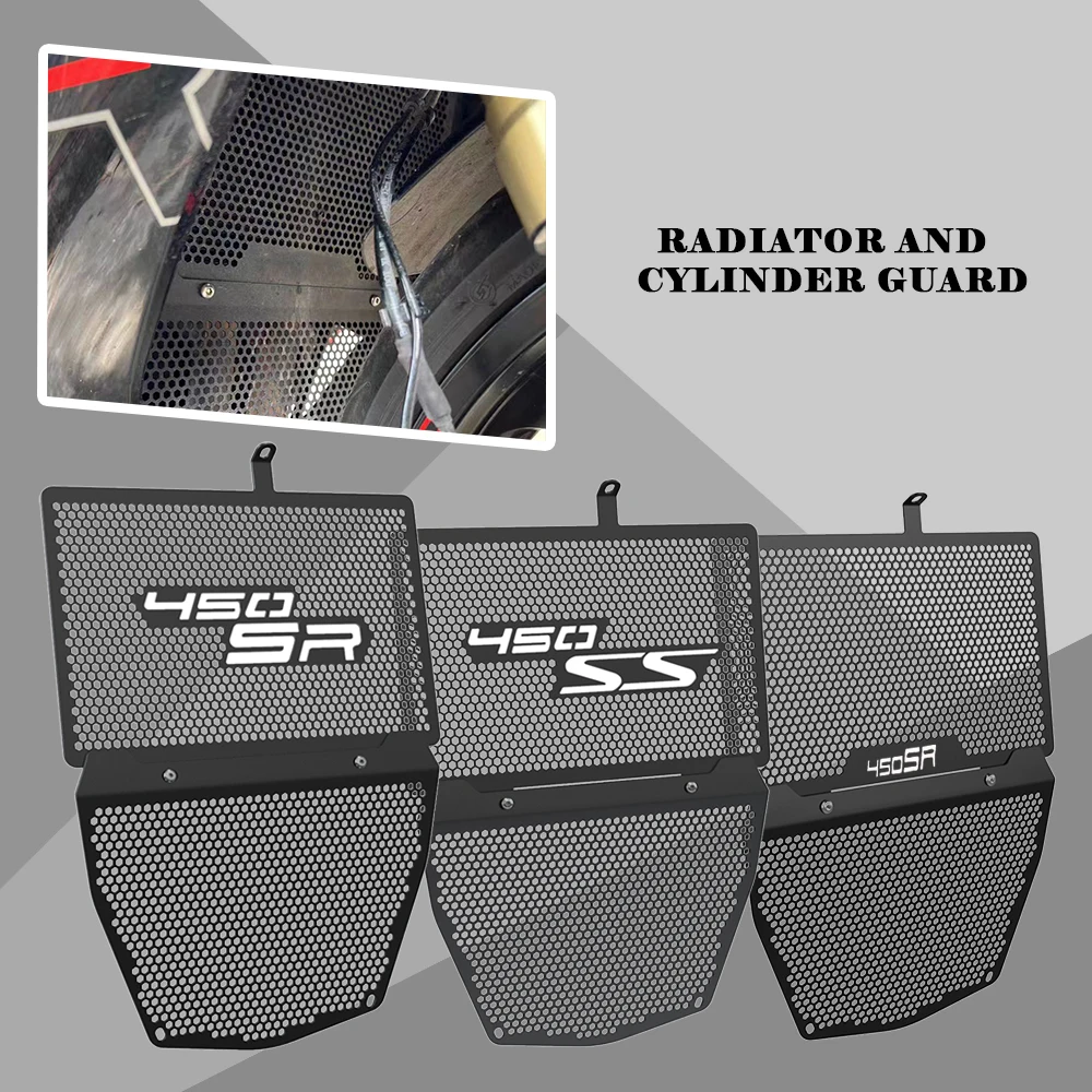 

For CFMOTO 450SR 450SS 2022 2023 2024 Accessories Motorcycle Aluminium 450 SR SS Radiator Guard Grill Protector Oil Cooler Cover